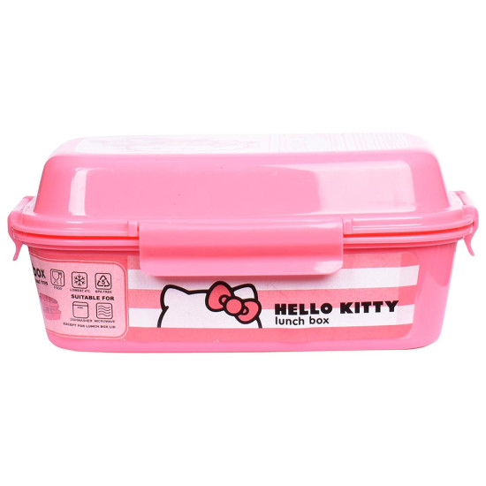Sunce Hello Kitty Lunch Box W 4 Clip Closure